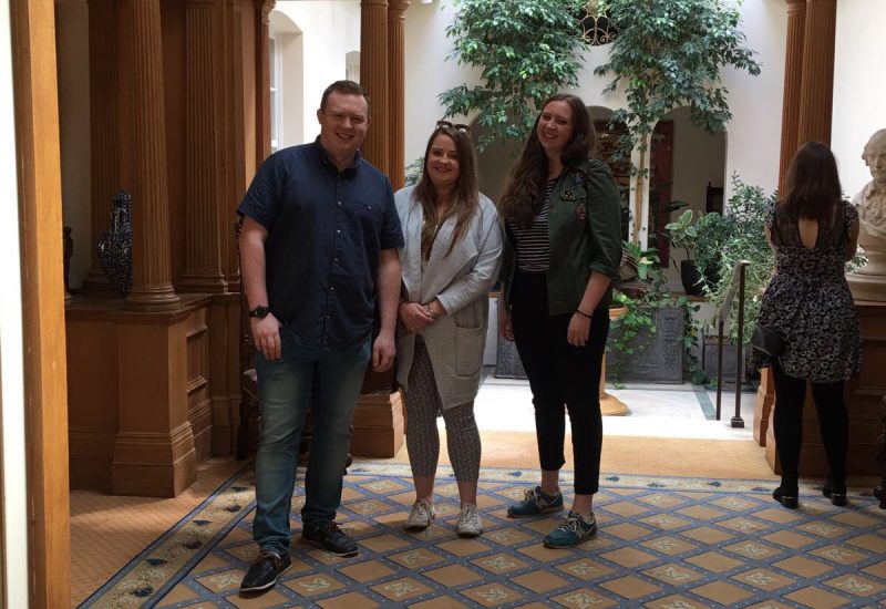 Hannah, Patrick and Katie in Vintners' Hall